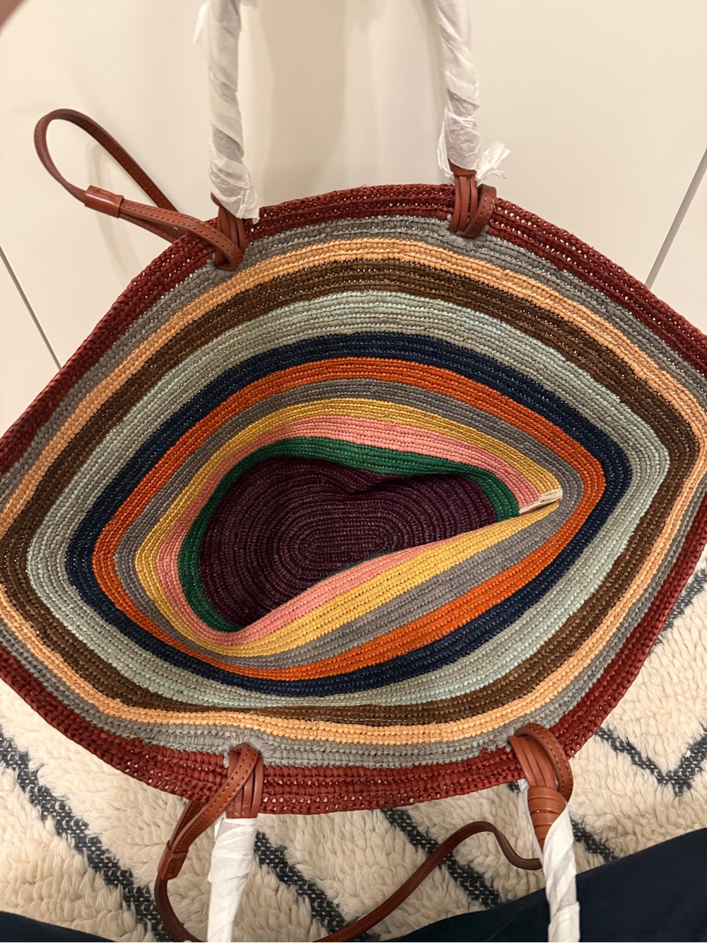 NWT Sezane Justine Maxi Basket Bag - Picture 5 of 7